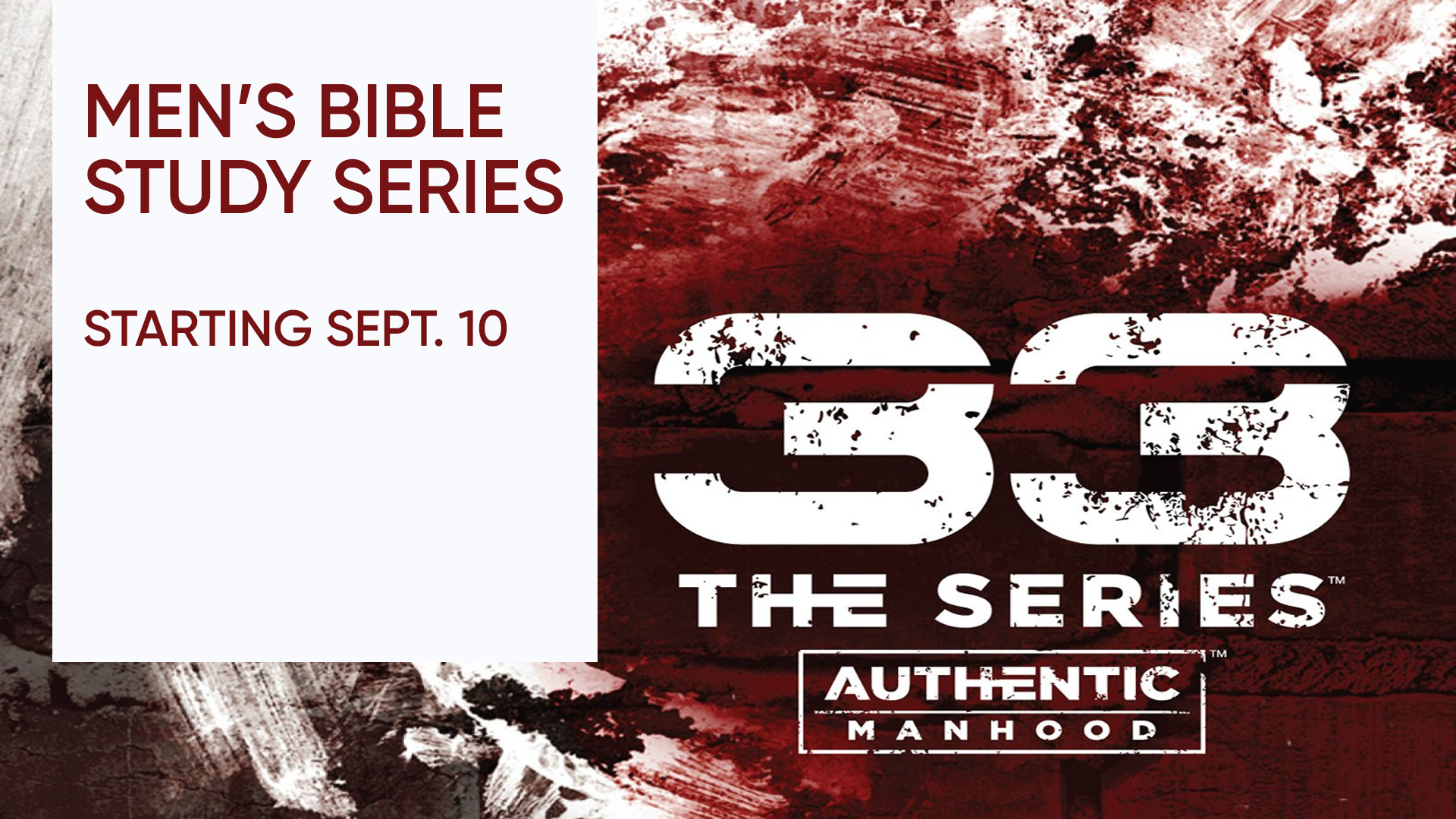 Men's Bible Study - Series 33: Authentic Manhood