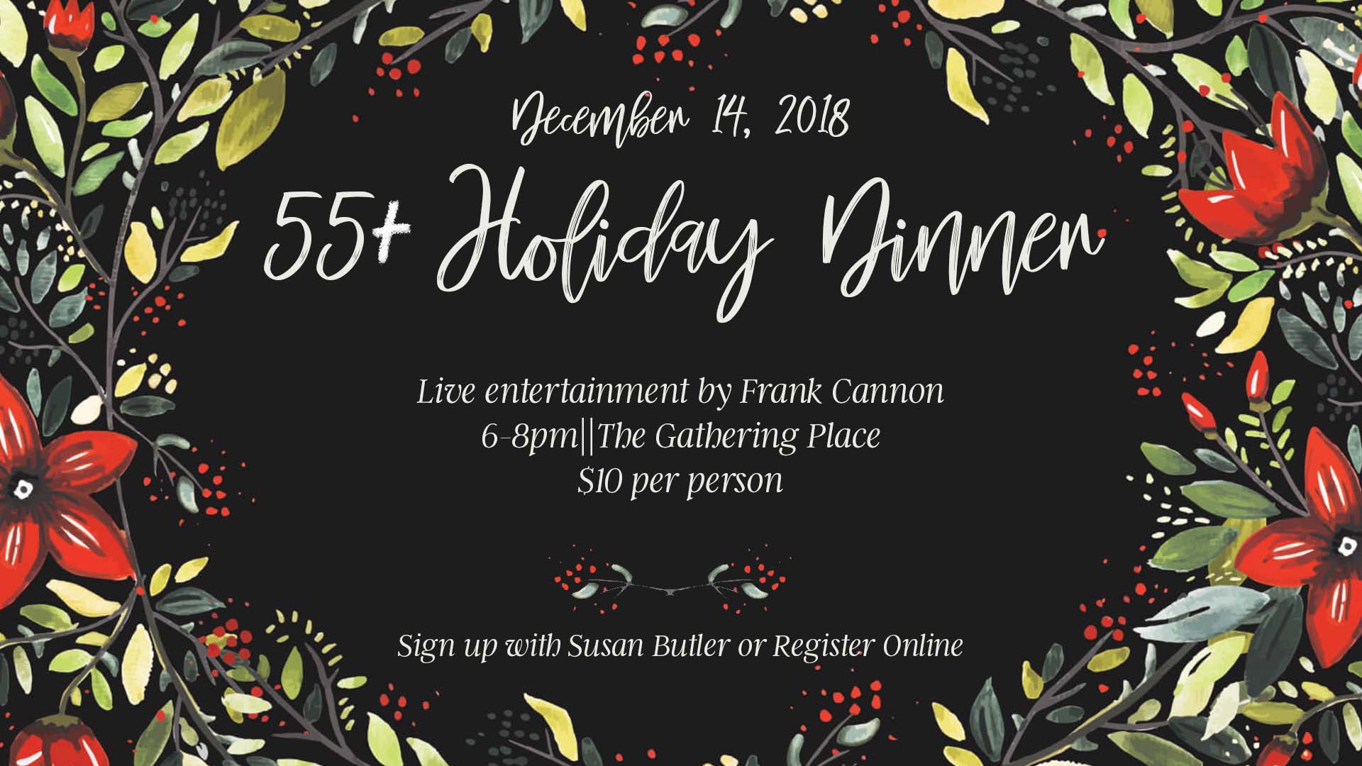 55+ Holiday Dinner
