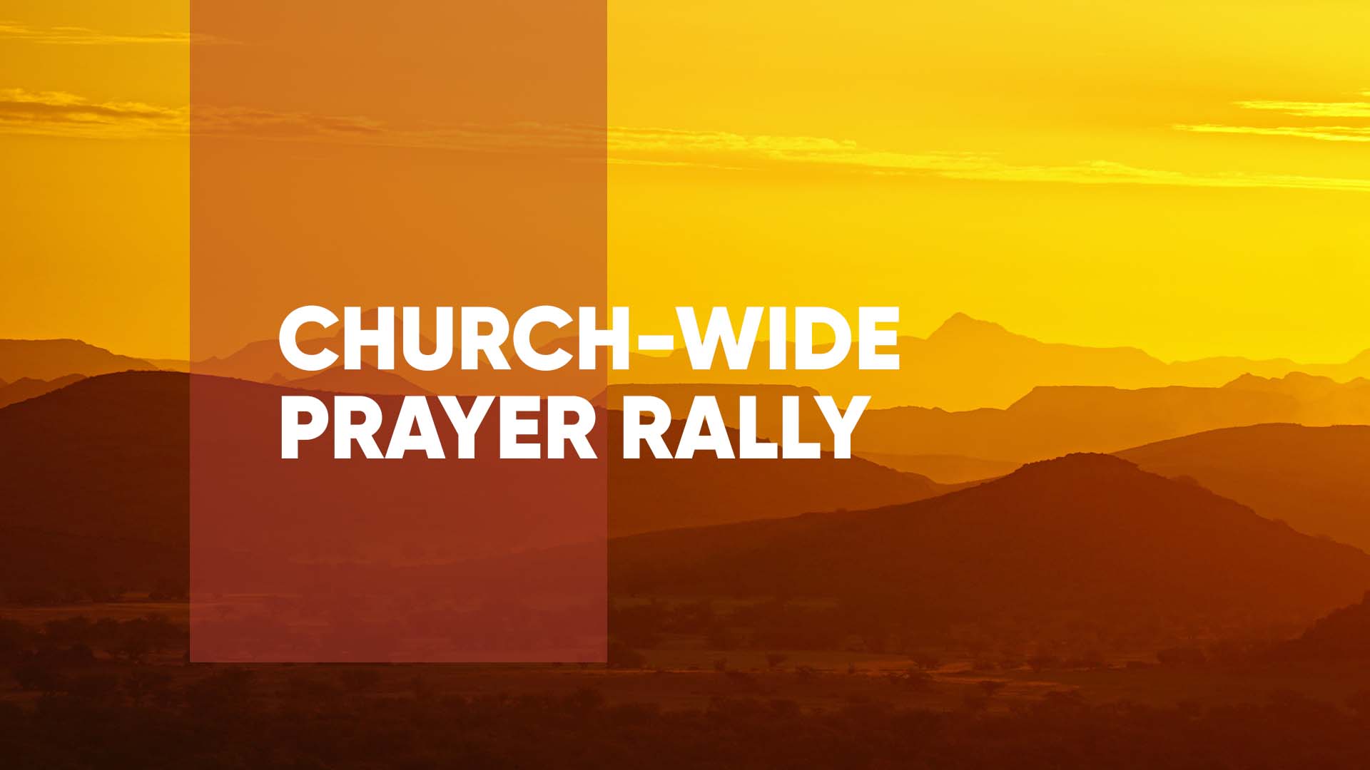 Church Wide Prayer Rally - October 3 | Blog | Shandon Baptist Church